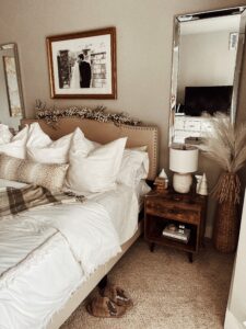 Our Neutral Holiday Bedroom Decor | Audrey Madison Stowe a fashion and lifestyle blogger