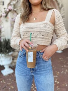 Dairy Free Starbucks To try this Spring! Revolve clothing | Audrey Madison Stowe a fashion and lifestyle blogger