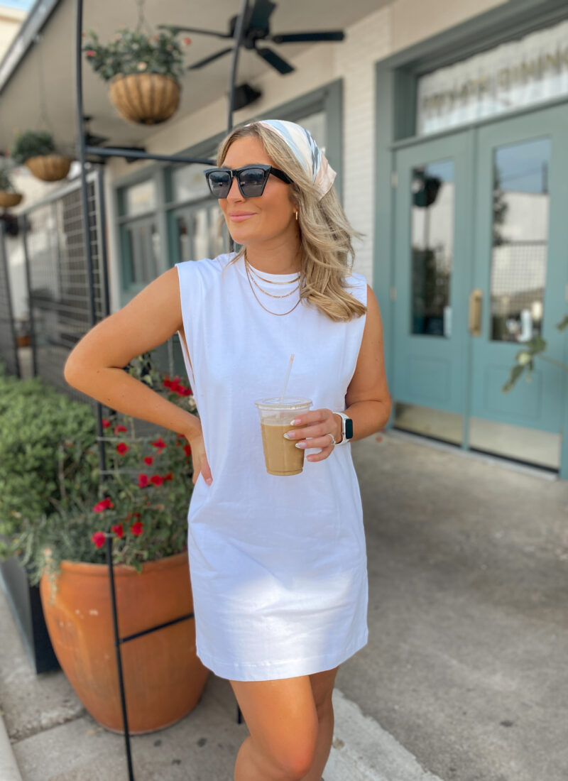 White Muscle Tee Dress | Spring Fashion Trends 2021