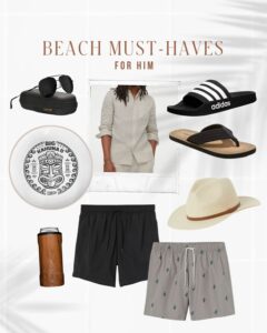 Beach Must Haves: For Him! What To Get The Guys | Mens Fashion for the beach