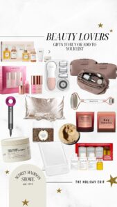 Beauty Lovers Gift Guide | What to Get The girl who loves beauty and skincare | Audrey Madison Stowe