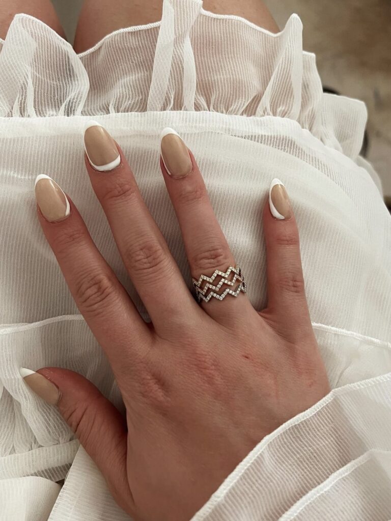 Bridal nail ideas | Neutral nail design