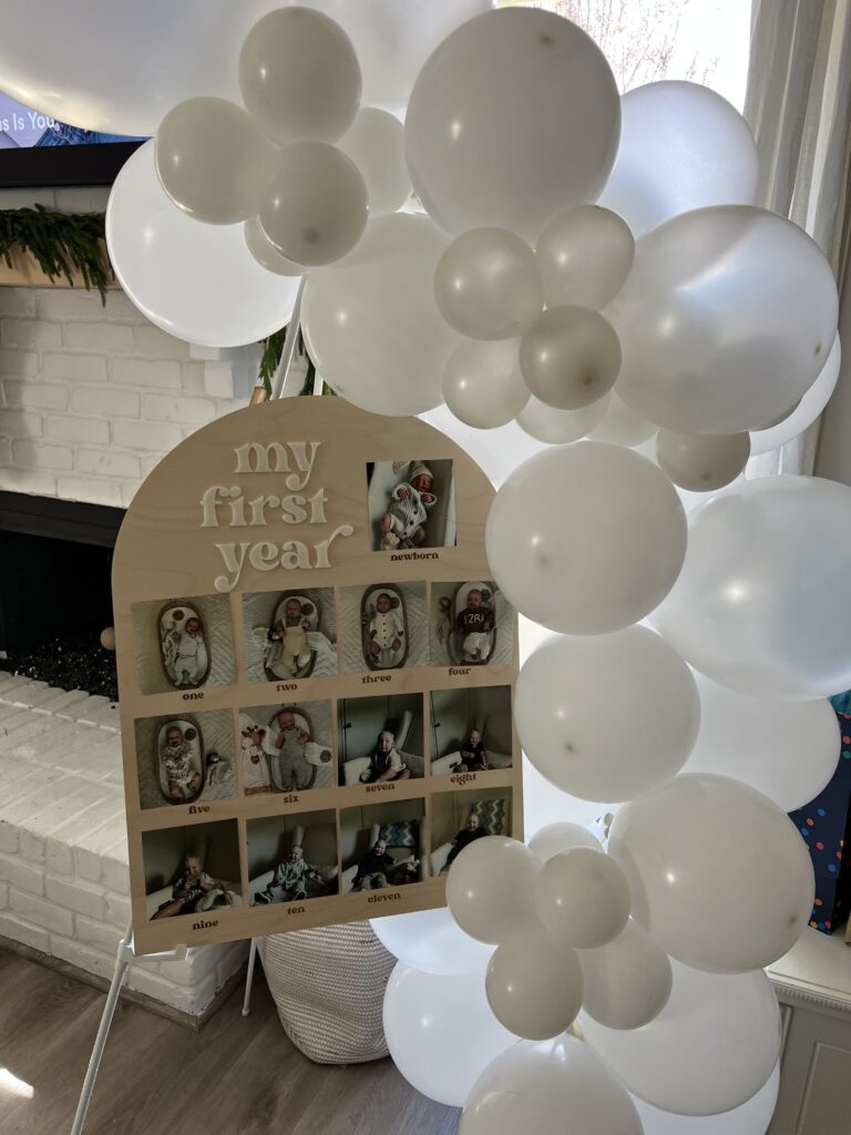 My first year: First birthday party decor